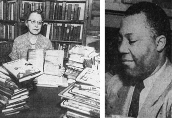 Librarian Marion MacRorie & Clerk Driver Thompson Williams